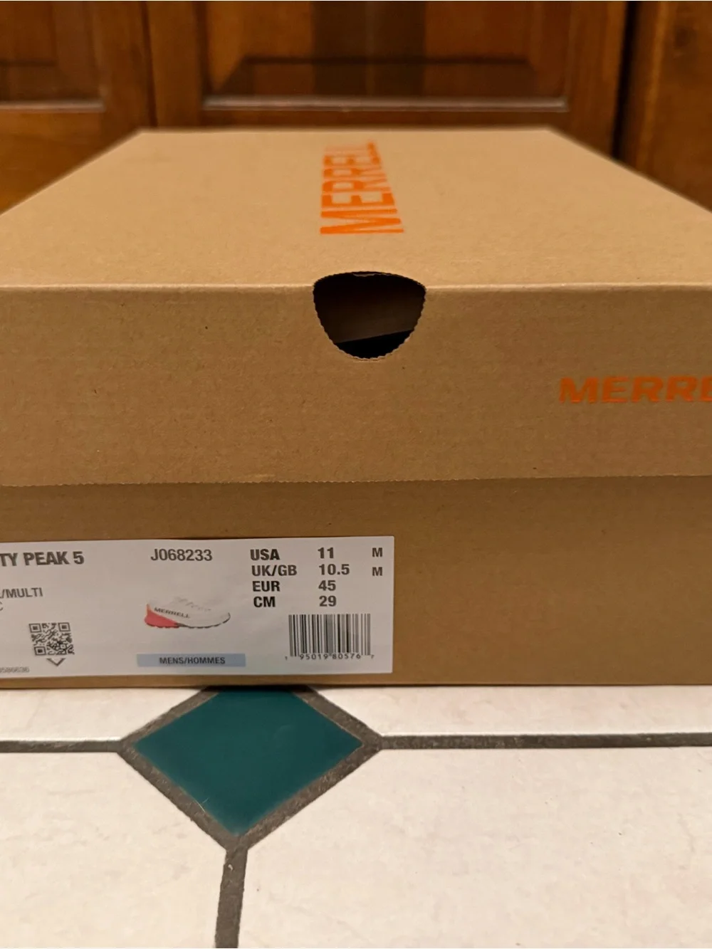 NWT Men’s Merrell Agility Peak 5 Trail Running Shoes, men’s size 11